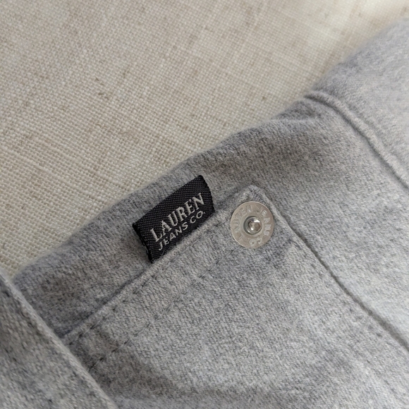 Lauren Ralph Lauren Gray Straight Leg Jeans Cotton Spandex Size 12 - Picture 3 of 12